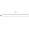 Mexen Flat M18 dangtis linijiniam nutekėjimui 80 cm, juodas - 1723080