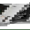 Mexen Kioto+ L Walk-in dušo sienelė su lentyna 80 x 200 cm, matinė, gun metal - 800-080-123-95-30