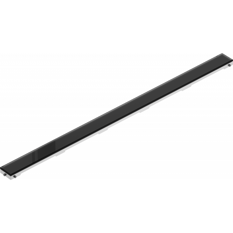 Mexen Flat MGB dangtis linijiniam drenažui 90 cm, juodas stiklas - 1026090