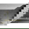 Mexen Kioto+ L dušo sienelė su Walk-in lentynėlė 100 x 200 cm, skaidri/šerkšnotai, auksinė - 800-100-123-50-35