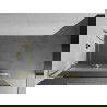 Mexen Kioto+ L Walk-in dušo stiklas su lentyna 70 x 200 cm, skaidrus/šerkšnas, auksinė šlifavimo - 800-070-123-55-35