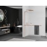 Mexen Kioto+ L dušo sienelė su lentyna Walk-in 70 x 200 cm, matinė, rožinis auksas - 800-070-123-60-30