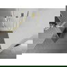 Mexen Kioto+ L dušo sienelė su Walk-in lentynėlė 120 x 200 cm, skaidrus / matinė, šlifuota auksinė - 800-120-123-55-35