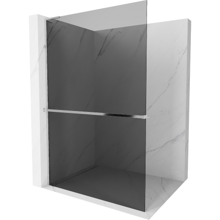 Mexen Kioto+ L praustuvas Walk-in 70 x 200 cm, grafitas, chrom - 800-070-123-01-40