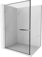 Mexen Kioto+ L sprendimas dušui su Walk-in lentyna 90 x 200 cm, juodas raštas, chromas - 800-090-123-01-70