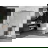 Mexen Kioto+ L sprendimas dušui su Walk-in lentyna 90 x 200 cm, juodas raštas, chromas - 800-090-123-01-70