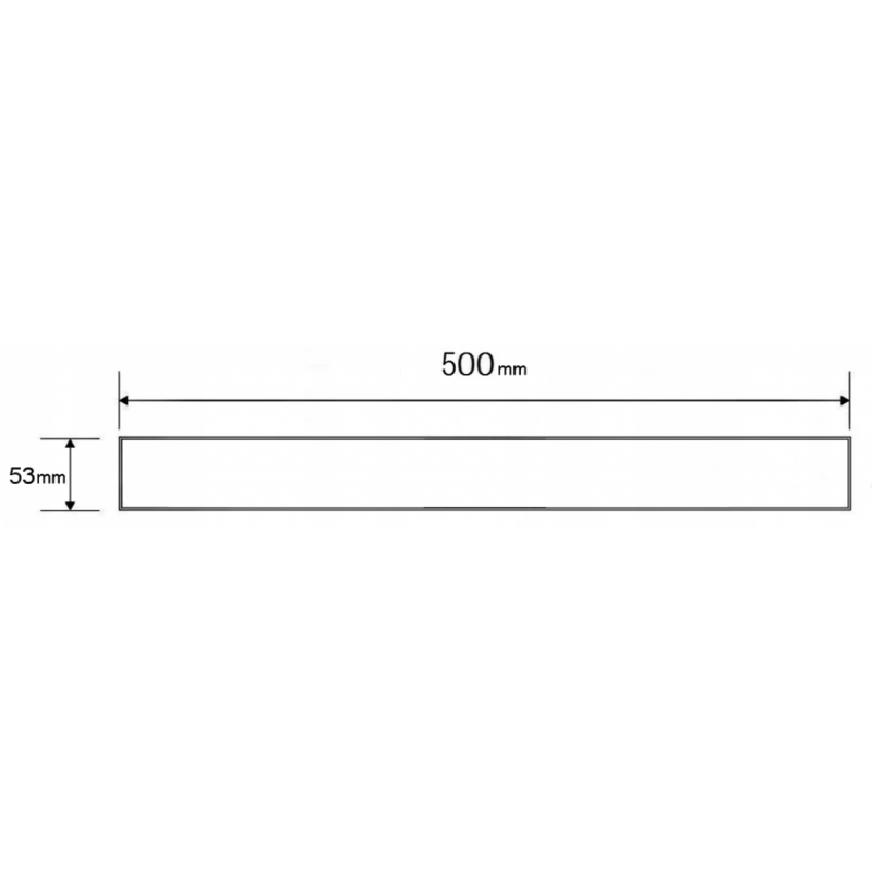 Mexen Flat M13 maskuojamasis dangtis 2 viename linijiniam nutekėjimui 50 cm, auksinis - 1519050