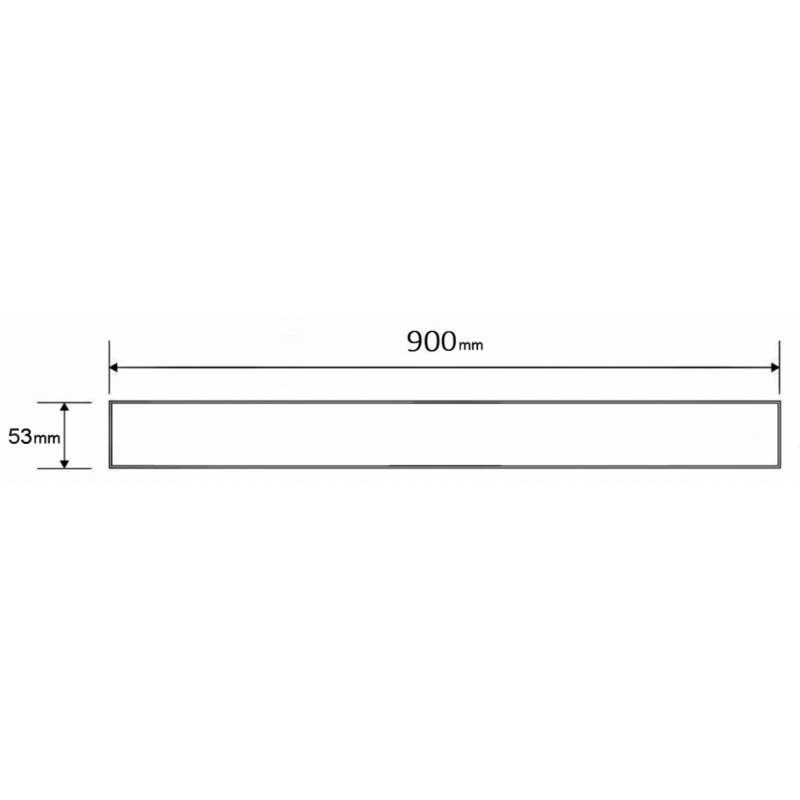Mexen Flat M13 dvipusis dangtelis 2in1 linijiniam nutekėjimui 90 cm, auksinis - 1519090