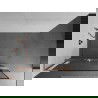 Mexen Kioto+ L dušo siena su Walk-in lentynėle 100 x 200 cm, juodas raštas, šlifuota varis - 800-100-123-65-70