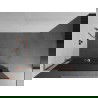 Mexen Kioto+ L dušo sienelė su Walk-in lentynėle 120 x 200 cm, grafito, rožinė auksinė - 800-120-123-60-40
