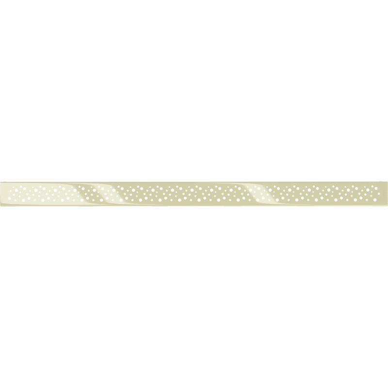 Mexen Flat M12 žaliasis linijinio nutekėjimo dangtelis, 100 cm, auksinė - 1521100