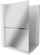 Mexen Kioto+ L dušo sienelė su lentyna Walk-in 70 x 200 cm, veidrodis, chromas - 800-070-123-01-50