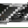 Mexen Kioto+ L dušo siena su Walk-in lentynėle 100 x 200 cm, veidrodis, chromas - 800-100-123-01-50