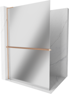 Mexen Kioto+ L dušo siena su Walk-in šalčia 80 x 200 cm, veidrodis, matinė varis - 800-080-123-65-50