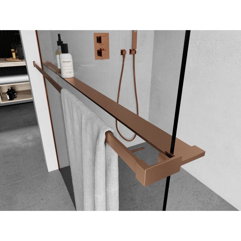 Mexen lentyna dušo sienelei su rankšluosčių laikikliu, šlifuotas varis - 800-02-65