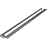 Mexen Kioto+ lentynėlė dušo sienelei su rankšluosčių laikikliu, gun metal - 800-02-95