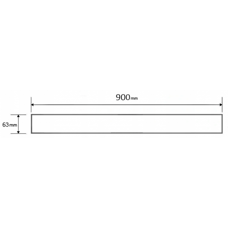 Mexen Flat M15 linijinio nutekėjimo dangtelis 90 cm, auksinis - 1524090