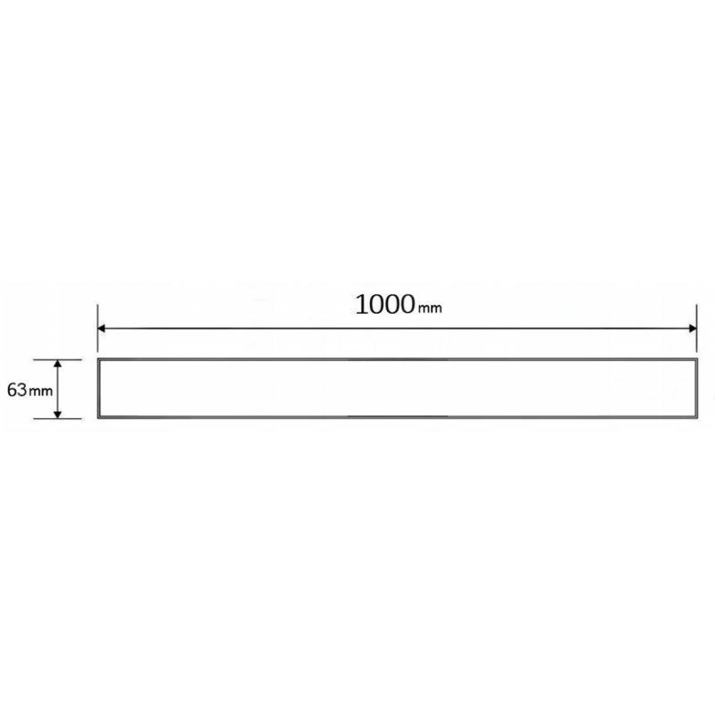 Mexen Flat M15 dangtis linijiniam nutekėjimui 100 cm, auksinis - 1524100