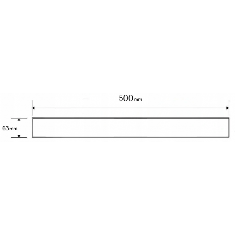 Mexen Flat M08 linijinis nutekėjimo dangtelis 50 cm, auksinis - 1525050