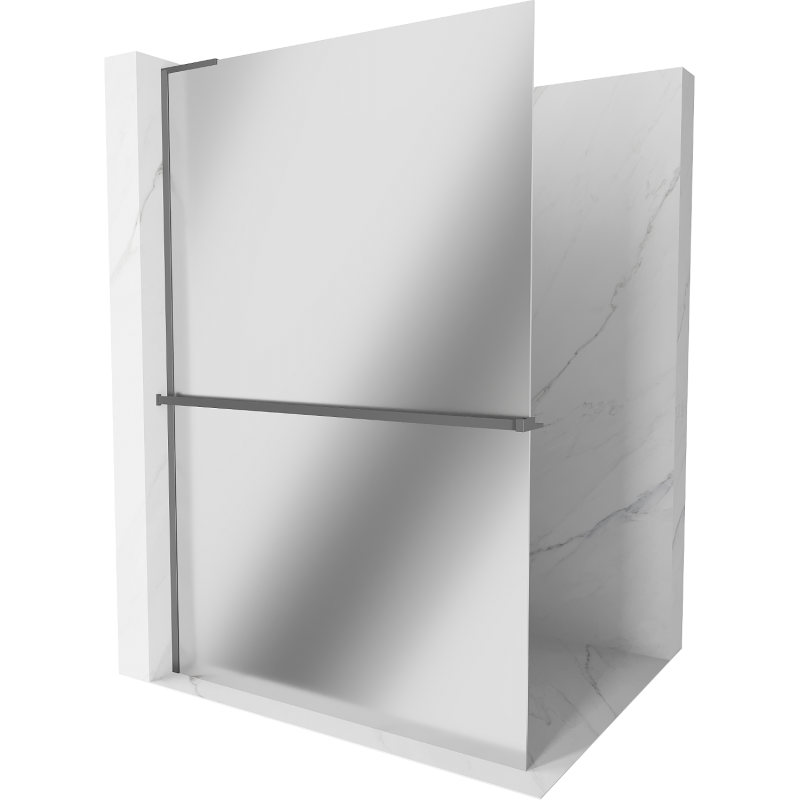Mexen Kioto+ L Walk-in 90 x 200 cm, veidrodis, gun metal - 800-090-123-95-50