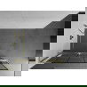 Mexen Kioto+ L sprendimas dušo siena su stalčiuku Walk-in 90 x 200 cm, juodas raštas, auksinė šlifavimo - 800-090-123-55-78