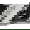 Mexen Kioto+ L Walk-in dušo siena su lentynėle 70 x 200 cm, juodas raštas, auksinis - 800-070-123-50-77