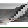 Mexen Kioto+ L Walk-in dušo sienelė su lentyna 100 x 200 cm, balta, šlifuota varis - 800-100-123-65-97