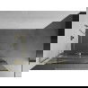 Mexen Kioto+ L dušo siena su lentynėle Walk-in 80 x 200 cm, baltas raštas, auksinis - 800-080-123-50-97