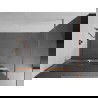 Mexen Kioto+ dušo sienelė su Walk-in lentyna 130 x 200 cm, matinis, šlifuota varis - 800-130-121-65-09