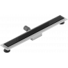 Mexen Flat MGB linijinis nutekėjimas 70 cm, Juodas stiklas - 1026070-15