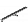 Mexen Flat MGB linijinis nutekėjimas 80 cm, Juodas stiklas - 1026080-15