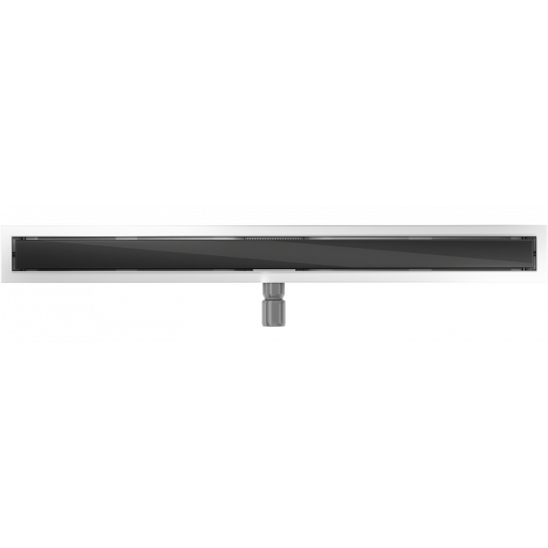 Mexen Flat MGB linijinis nutekėjimas 90 cm, juodas stiklas - 1026090-15