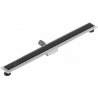 Mexen Flat MGB linijinis nutekėjimas 90 cm, Juodas stiklas - 1026090-15