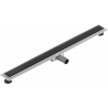 Mexen Flat MGB linijinis nutekėjimas 100 cm, Juodas stiklas - 1026100-15