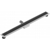 Mexen Flat MGB linijinis nutekėjimas 100 cm, Juodas stiklas - 1026100-15