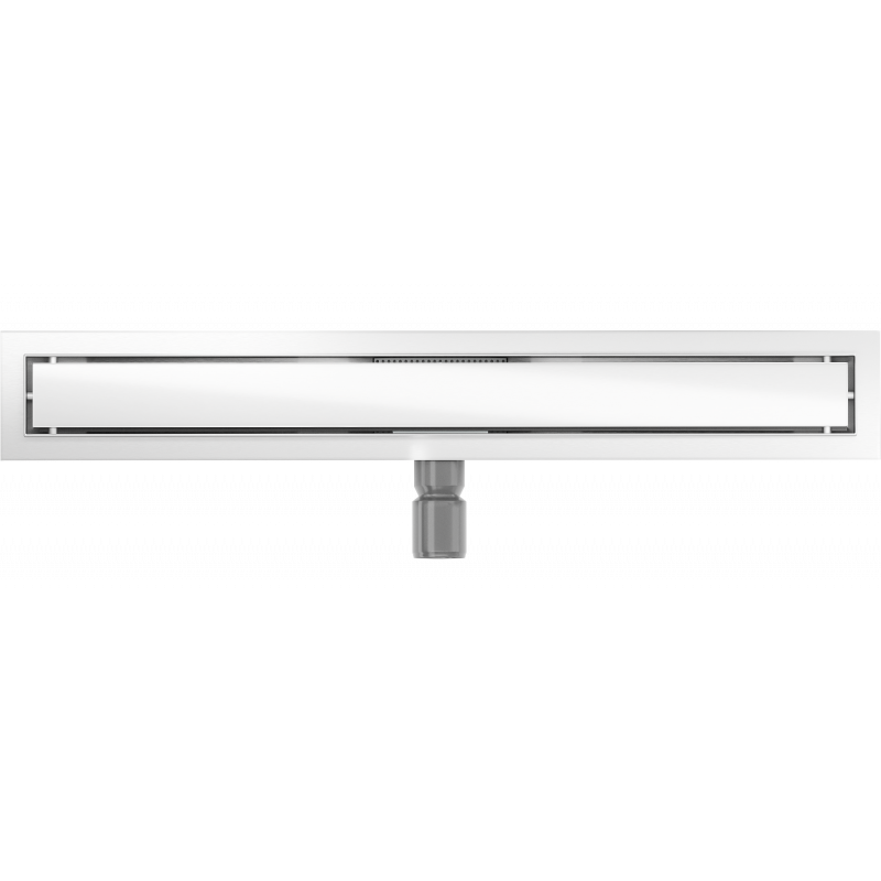 Mexen Flat MGW linijinis nuotėkų latakas 50 cm, baltas stiklas - 1027050-15
