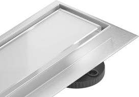 Mexen Flat MGW linijinis nutekėjimas 60 cm, Baltas stiklas - 1027060-15