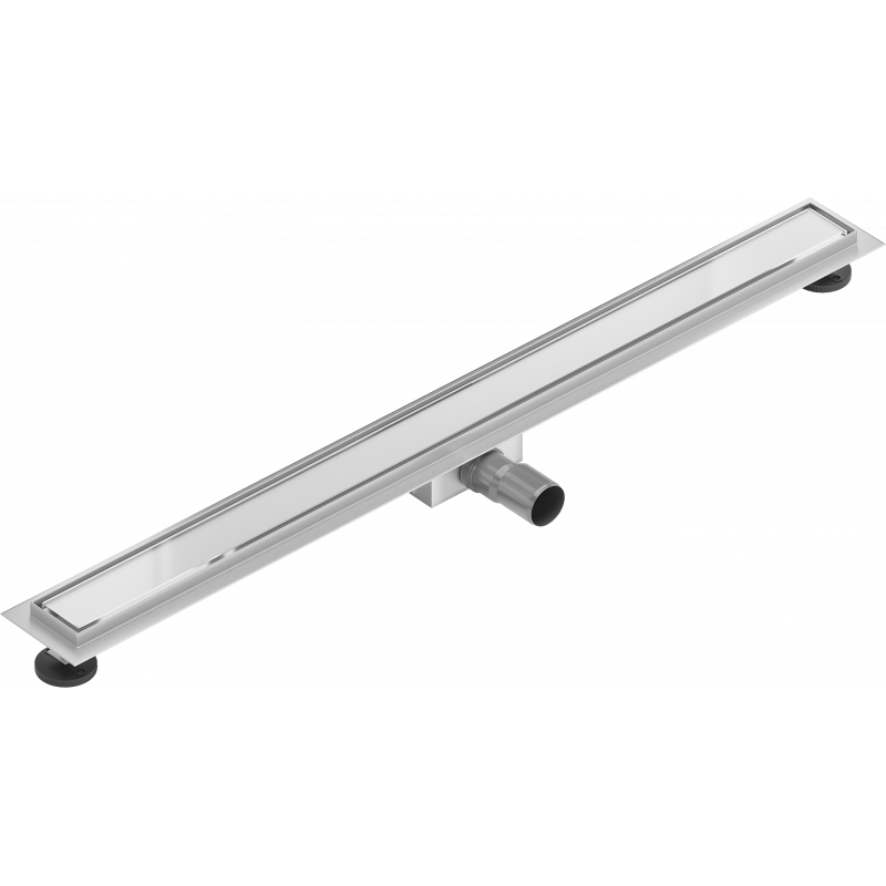 Mexen Flat MGW linijinis latakas 80 cm, baltas stiklas - 1027080-15
