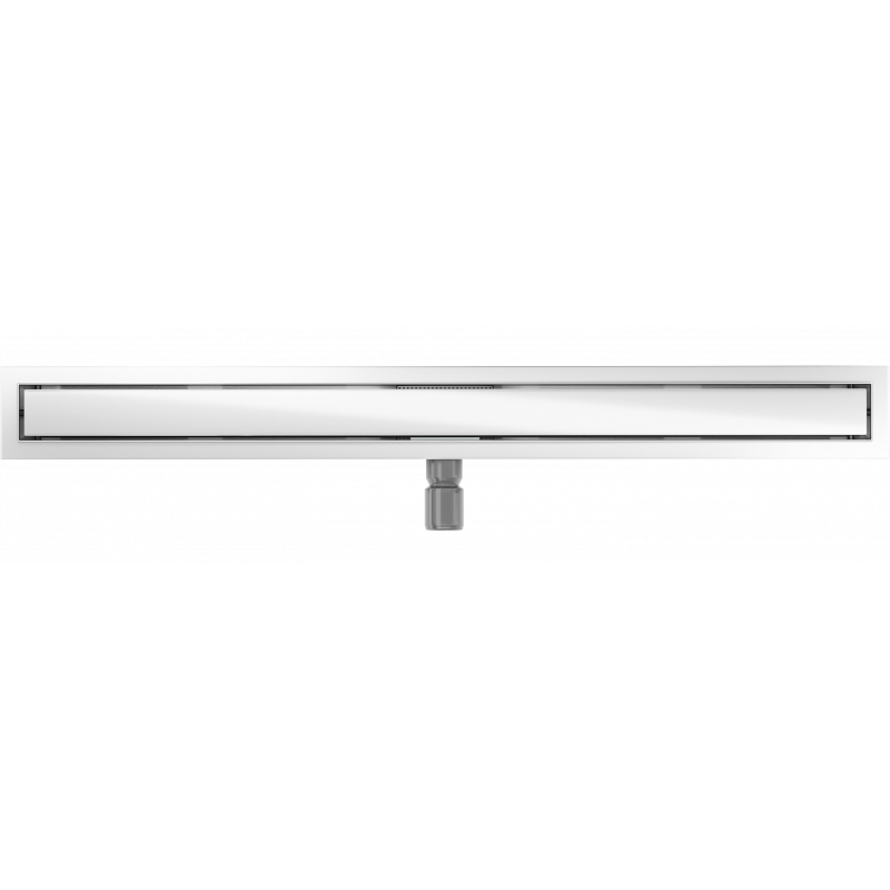 Mexen Flat MGW linijinis nubėgimas 90 cm, balto stiklo - 1027090-15