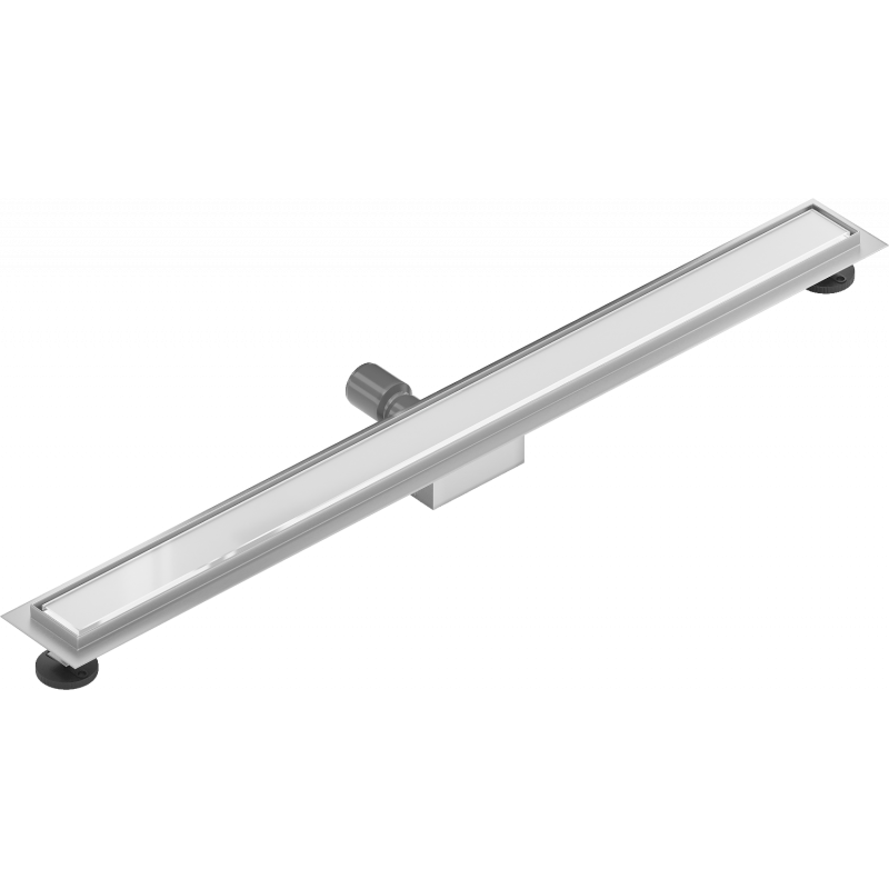 Mexen Flat MGW linijinis nutekėjimo latakas 100 cm, balto stiklo - 1027100-15