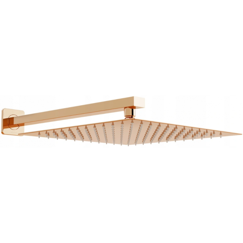 Mexen Slim 25 x 25 cm dušas galva su dušo rankena, rožinis auksas - 79125112-60