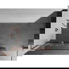 Mexen Kioto+ L dušo sienelė su Walk-in lentynėle 100 x 200 cm, baltas raštas, rožinė auksas - 800-100-123-60-85