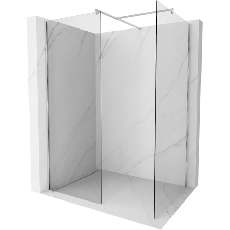 Mexen Kioto Walk-in dušo siena 115 x 100 cm, permatoma, chromas - 800-115-202-01-00-100
