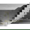 Mexen Kioto+ L dušo siena su Walk-in lentynėle 100 x 200 cm, balta danga, auksinė - 800-100-123-50-85