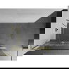 Mexen Kioto+ L Dušo sienelė su Walk-in lentyna 70 x 200 cm, balta textura, auksinė šepetėliu - 800-070-123-55-85