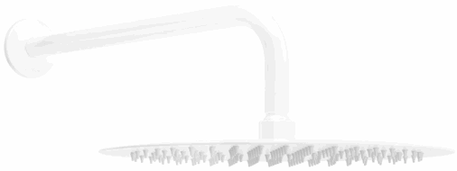Mexen Slim dušo galvutė 25 cm su dušo rankena, balta - 79225211-20