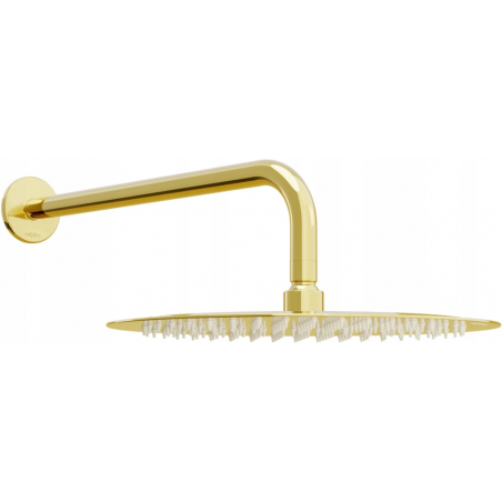 Mexen Slim 25 cm lietaus dušas su dušo rankena, Auksinė - 79225211-50
