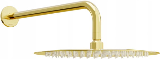 Mexen Slim lietaus dušo galvutė 25 cm su dušo svirtimi, auksinė - 79225211-50