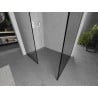 Mexen Kioto dušo siena Walk-in 70 x 70 cm, juodas raštas, balta - 800-070-202-20-70-070