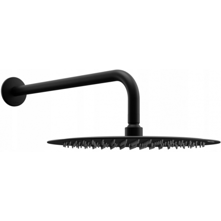 Mexen Slim 25 cm lietaus dušo galvutė su dušo rankena, juoda - 79225211-70
